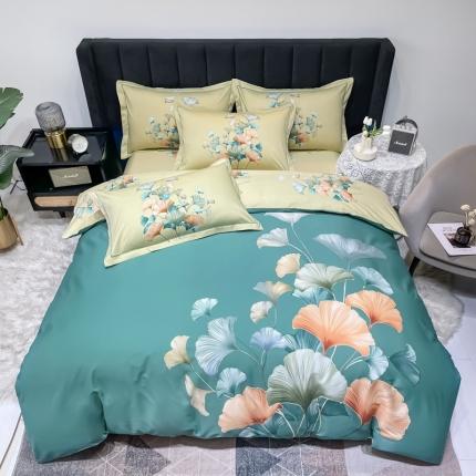 91家纺网 家纺一手货源 找家纺 （总）金爱家 2023新款大版13372全棉花卉系列四件套