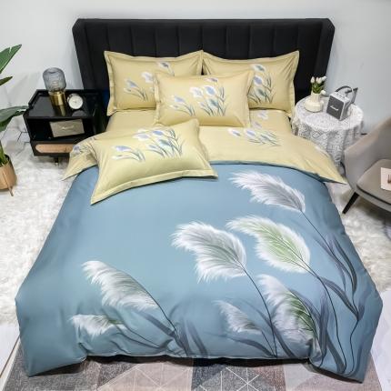 91家纺网 家纺一手货源 找家纺 （总）金爱家 2023新款大版13372全棉花卉系列四件套