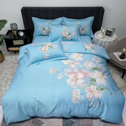 91家纺网 家纺一手货源 找家纺 （总）金爱家 2023新款大版13372全棉花卉系列四件套