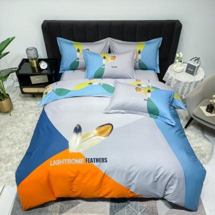 91家纺网 家纺一手货源 找家纺 （总）金爱家 2023新款大版13372全棉花卉系列四件套