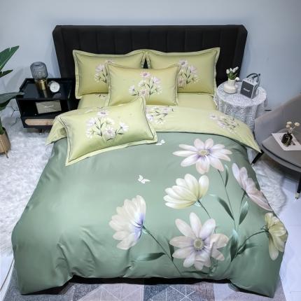 91家纺网 家纺一手货源 找家纺 （总）金爱家 2023新款大版13372全棉花卉系列四件套