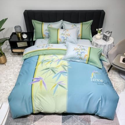 91家纺网 家纺一手货源 找家纺 （总）金爱家 2023新款大版13372全棉花卉系列四件套