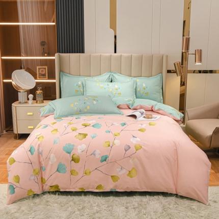 91家纺网 家纺一手货源 找家纺 （总）金爱家 2023新款大版13372全棉花卉系列四件套