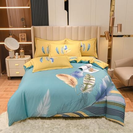 91家纺网 家纺一手货源 找家纺 （总）金爱家 2023新款大版13372全棉花卉系列四件套