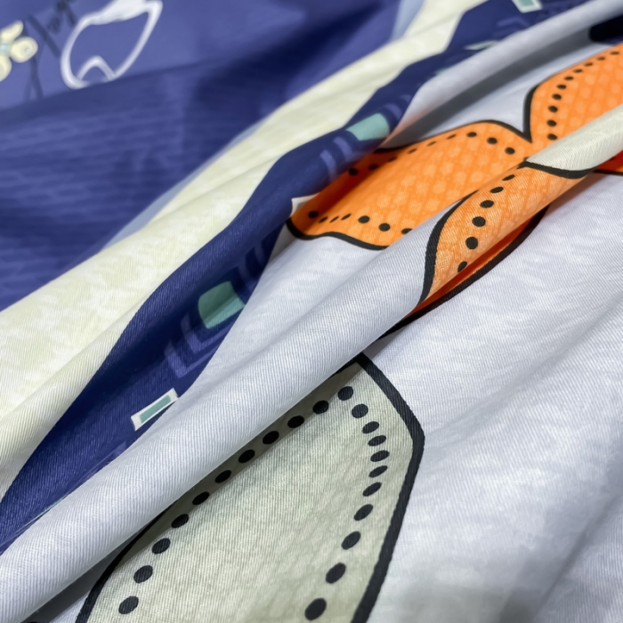 91家纺网 家纺一手货源 找家纺 金爱家 2023新款全棉13372简约条格四件套 绅士熊-绿