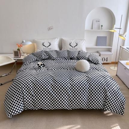 91家纺网 家纺一手货源 找家纺 （总）艾沁 2022新款全棉北欧简约风四件套