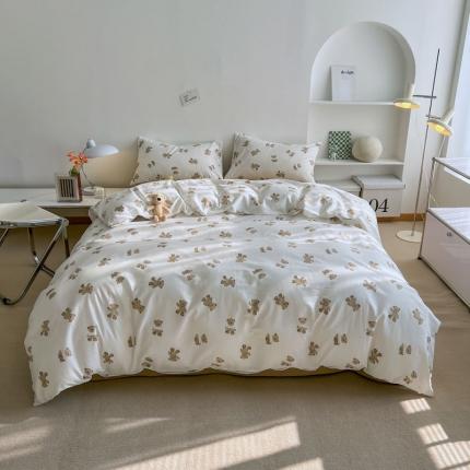 91家纺网 家纺一手货源 找家纺 （总）艾沁 2022新款全棉北欧简约风四件套