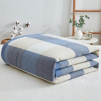 91家纺网 家纺一手货源 找家纺 [送质检报告]可水洗百分百里外全棉棉花被空调被纯棉夏被初见