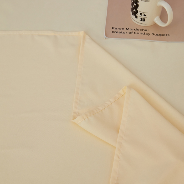 91家纺网 家纺一手货源 找家纺 蓝淋家纺 2022新款亲肤磨毛床单 米黄色