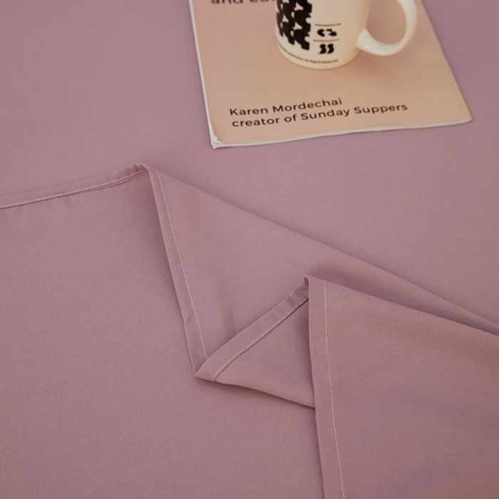 91家纺网 家纺一手货源 找家纺 蓝淋家纺 2022新款亲肤磨毛床单 浅豆沙色