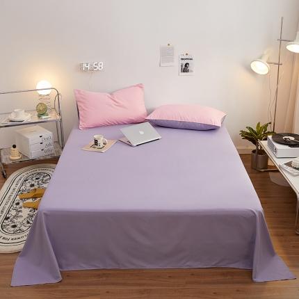 蓝淋家纺 2022新款亲肤磨毛床单 浅灰色