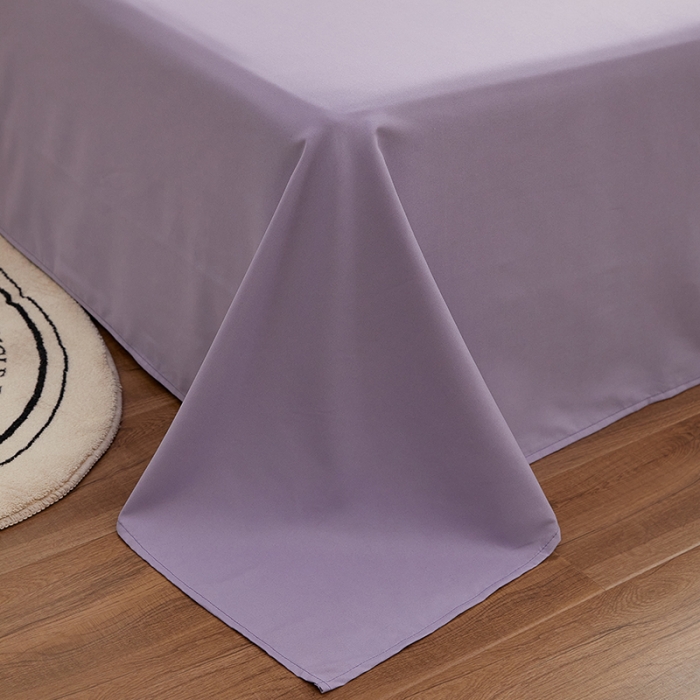 91家纺网 家纺一手货源 找家纺 蓝淋家纺 2022新款亲肤磨毛床单 浅灰色