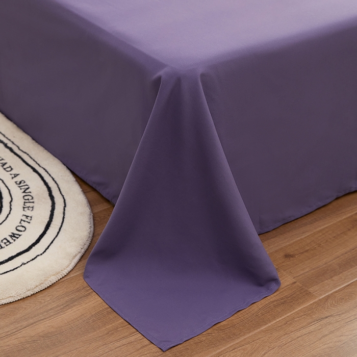 91家纺网 家纺一手货源 找家纺 蓝淋家纺 2022新款亲肤磨毛床单 深色青