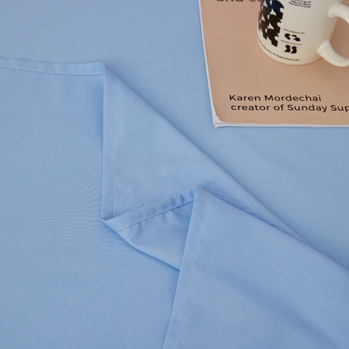 91家纺网 家纺一手货源 找家纺 蓝淋家纺 2022新款亲肤磨毛床单 天蓝色