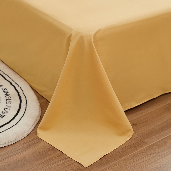 91家纺网 家纺一手货源 找家纺 蓝淋家纺 2022新款亲肤磨毛床单 驼色