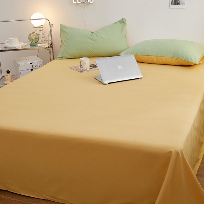 91家纺网 家纺一手货源 找家纺 蓝淋家纺 2022新款亲肤磨毛床单 驼色