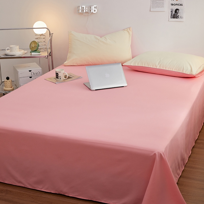 91家纺网 家纺一手货源 找家纺 蓝淋家纺 2022新款亲肤磨毛床单 玉色