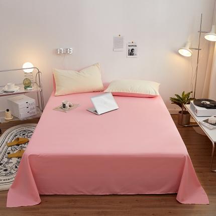 蓝淋家纺 2022新款亲肤磨毛床单 玉色