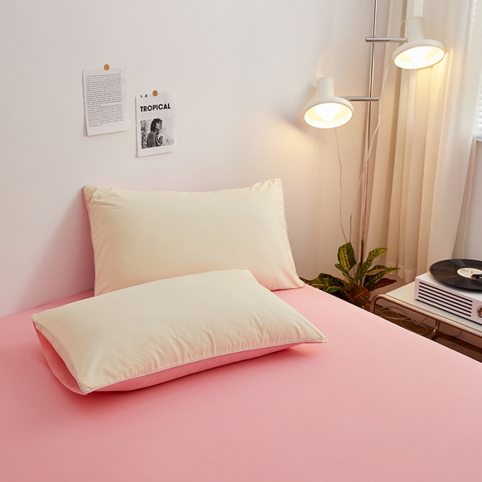 91家纺网 家纺一手货源 找家纺 蓝淋家纺 2022新款亲肤磨毛床单 玉色