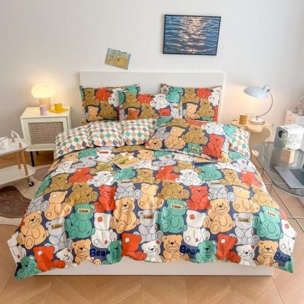 91家纺网 家纺一手货源 找家纺 （总）感遇 2022新款全棉印花四件套第三批