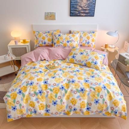 91家纺网 家纺一手货源 找家纺 （总）感遇 2022新款全棉印花四件套第三批