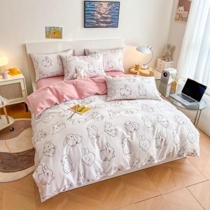 91家纺网 家纺一手货源 找家纺 （总）感遇 2022新款全棉印花四件套第三批