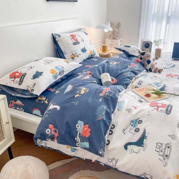 91家纺网 家纺一手货源 找家纺 感遇 2022新款全棉印花四件套第三批 儿童乐园