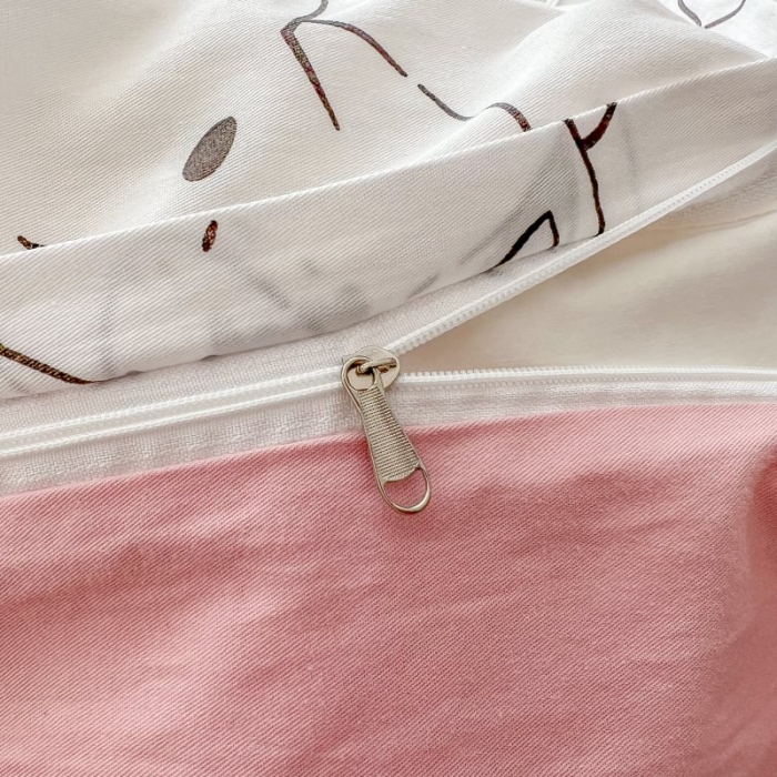 91家纺网 家纺一手货源 找家纺 感遇 2022新款全棉印花四件套第三批 小白兔