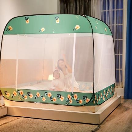 91家纺网 家纺一手货源 找家纺 （总）夏彩 新款印花免安装蚊帐-88513