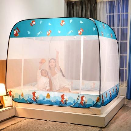 夏彩 新款印花免安装蚊帐-88513 骑行小熊