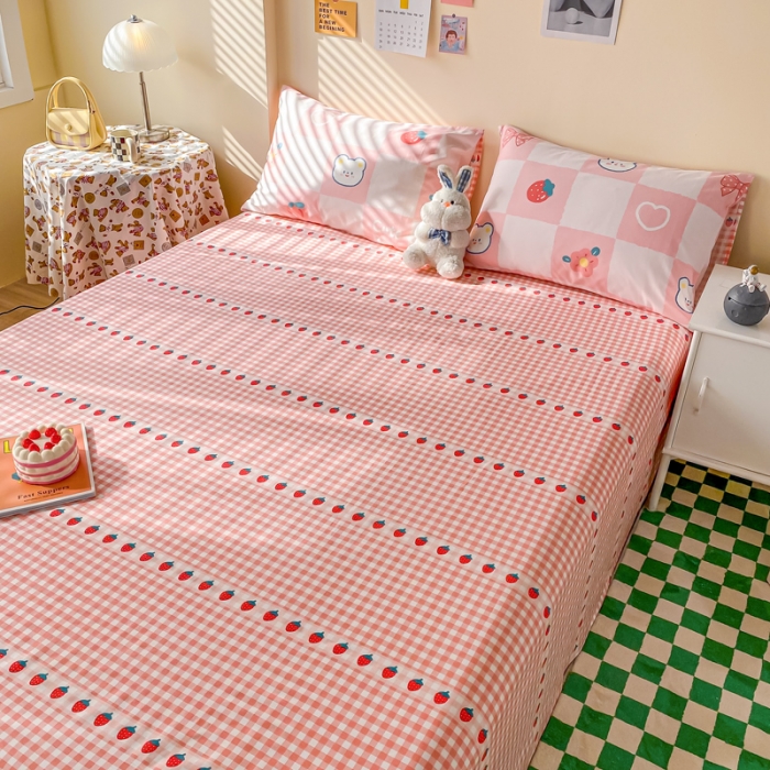 91家纺网 家纺一手货源 找家纺 （总）西引力 2022年新款全棉纯棉卡通单床单