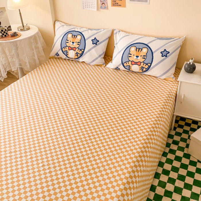 91家纺网 家纺一手货源 找家纺 （总）西引力 2022年新款全棉纯棉卡通单床单