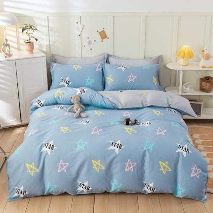 91家纺网 家纺一手货源 找家纺 （总）铭成 2022新款全棉12868小清新系列四件套