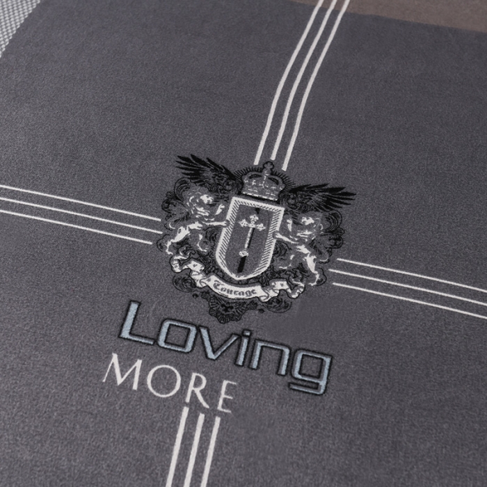 91家纺网 家纺一手货源 找家纺 赫然130g生态长绒棉贡棉植物羊绒加厚斜纹磨毛四件套 巴比伦