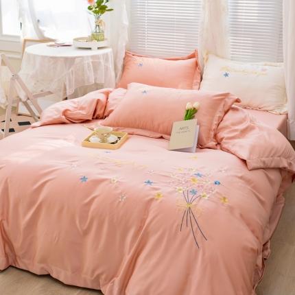 91家纺网 家纺一手货源 找家纺 （总）北纬27度  2022春夏新品贡缎天丝茶萃系列四件套