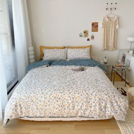 91家纺网 家纺一手货源 找家纺 XIWEN-希文2022新款全棉13372印花四件套慢时光 曼谷