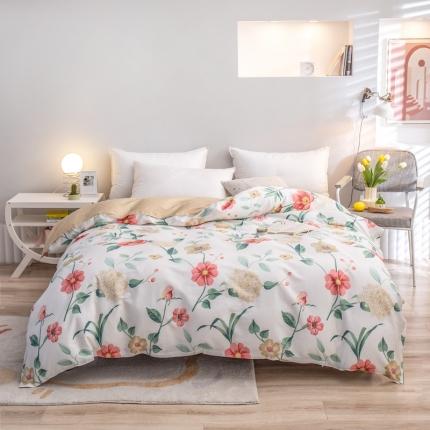 91家纺网 家纺一手货源 找家纺 绵庭 2022新款全棉12868单被套 浪漫之约