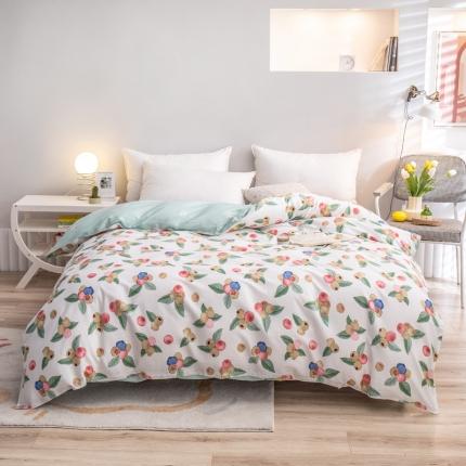 91家纺网 家纺一手货源 找家纺 绵庭 2022新款全棉12868单被套 晓风含露