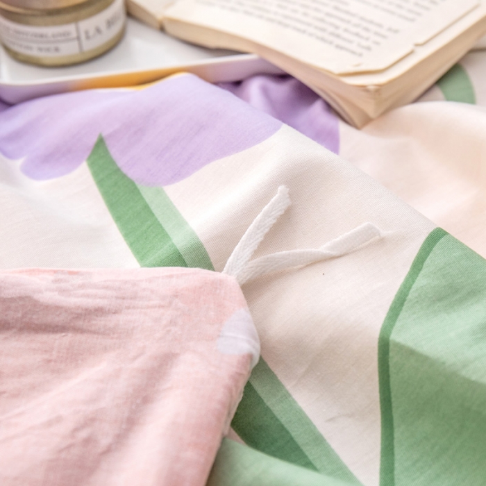 91家纺网 家纺一手货源 找家纺 绵庭 2022新款全棉12868单被套 华美绽放