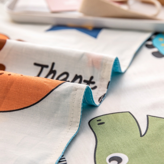 91家纺网 家纺一手货源 找家纺 绵庭 2022新款全棉12868单被套 恐龙漫画