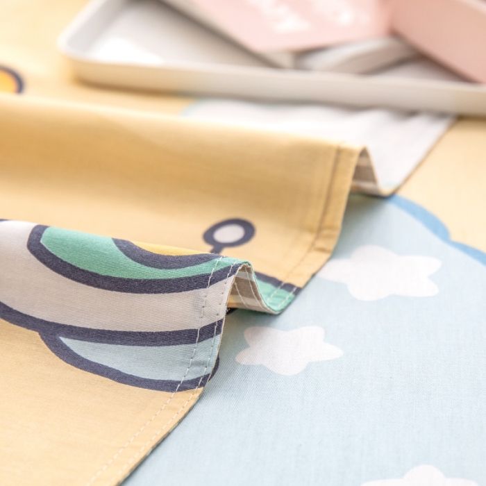 91家纺网 家纺一手货源 找家纺 绵庭 2022新款全棉12868单被套 快乐虎-黄