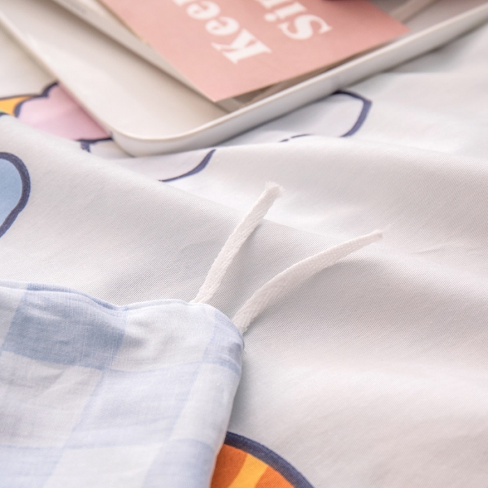 91家纺网 家纺一手货源 找家纺 绵庭 2022新款全棉12868单被套 快乐虎-米