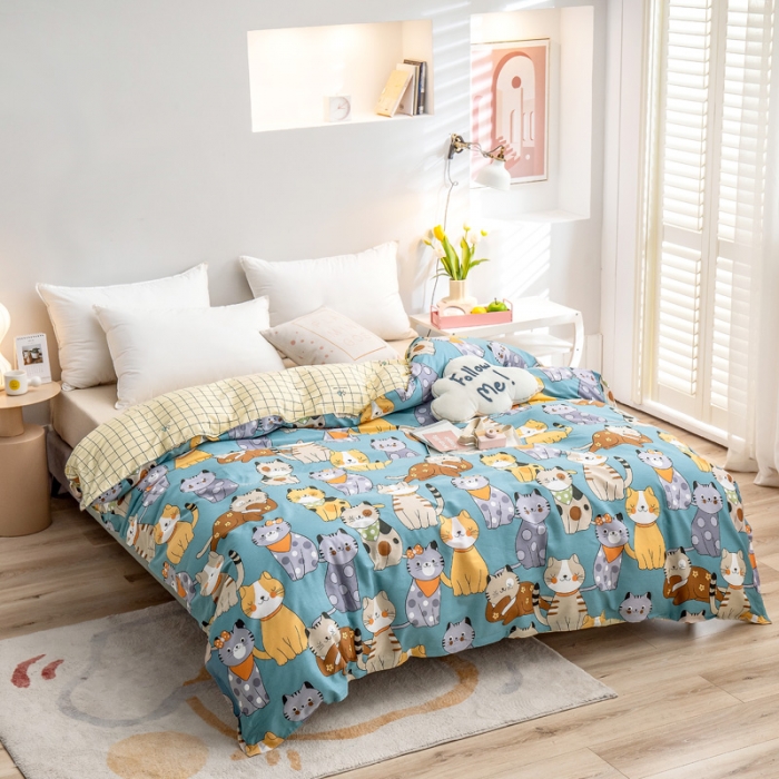 91家纺网 家纺一手货源 找家纺 绵庭 2022新款全棉12868单被套 喵达人