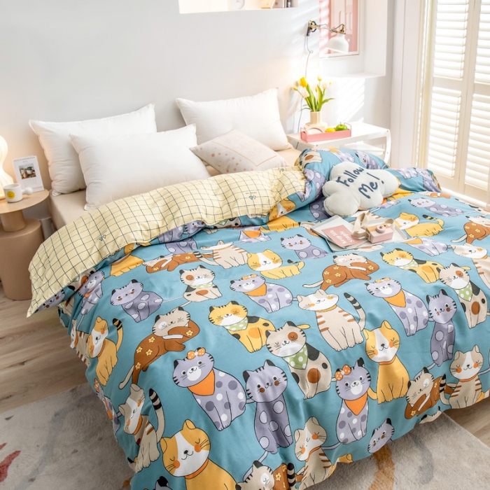 91家纺网 家纺一手货源 找家纺 绵庭 2022新款全棉12868单被套 喵达人