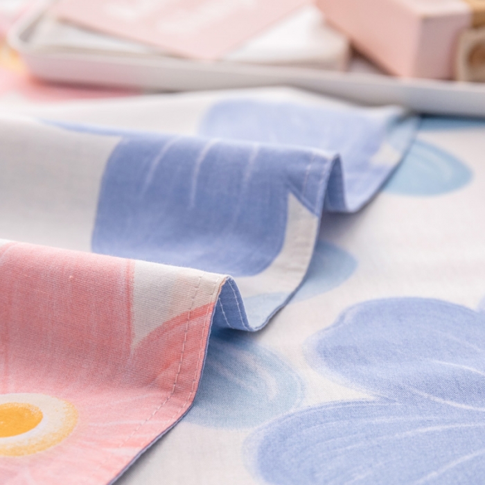 91家纺网 家纺一手货源 找家纺 绵庭 2022新款全棉12868单被套 浅浅花漾