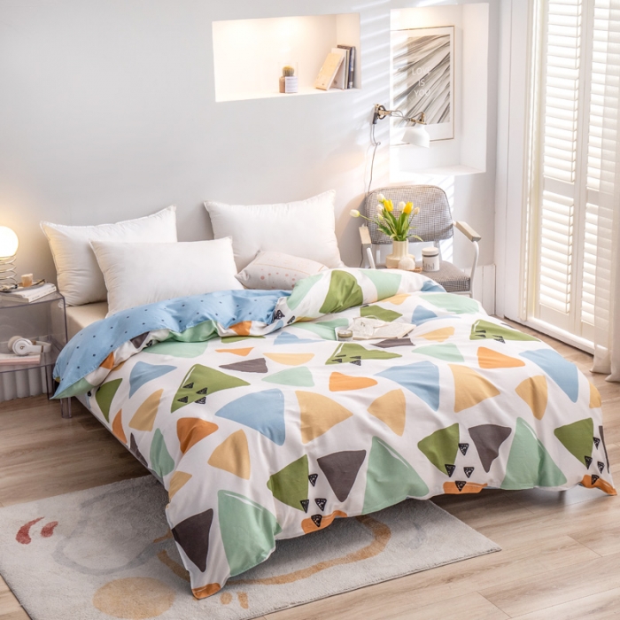 91家纺网 家纺一手货源 找家纺 绵庭 2022新款全棉12868单被套 时间定格