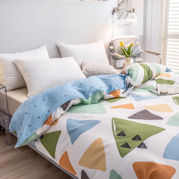 91家纺网 家纺一手货源 找家纺 绵庭 2022新款全棉12868单被套 时间定格