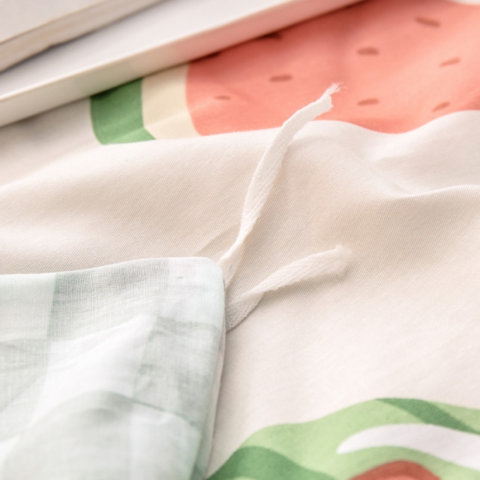 91家纺网 家纺一手货源 找家纺 绵庭 2022新款全棉12868单被套 西瓜女孩