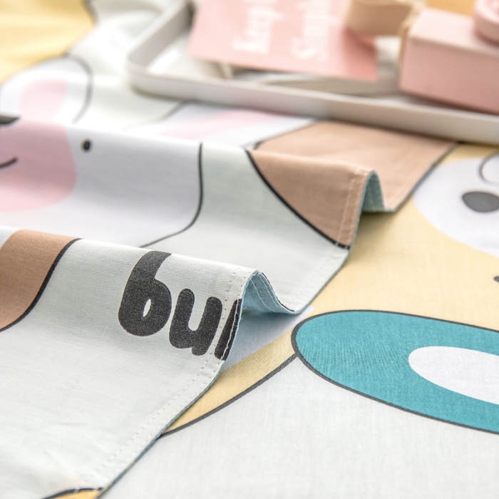 91家纺网 家纺一手货源 找家纺 绵庭 2022新款全棉12868单被套 小兔叽