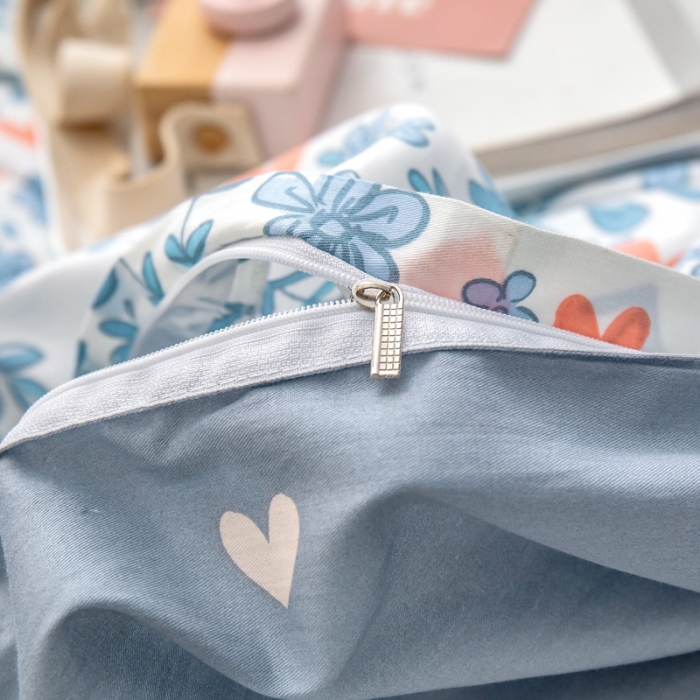 91家纺网 家纺一手货源 找家纺 绵庭 2022新款全棉12868单被套 心动甜心